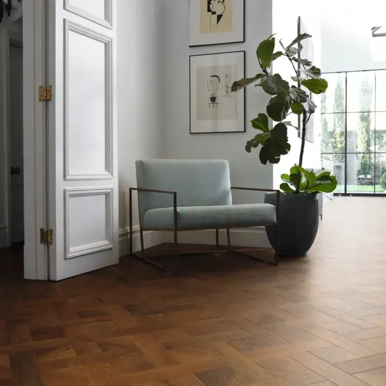 View of SBW-HC01 Dawn Oak luxury vinyl tile by Karndean