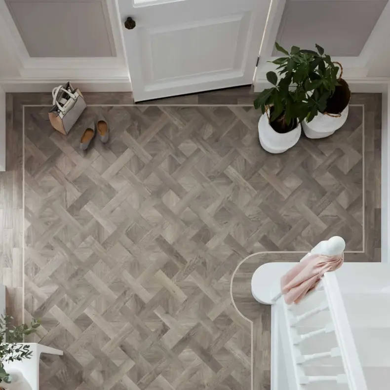 View of SBW-RL12 Storm Oak luxury vinyl tile by Karndean