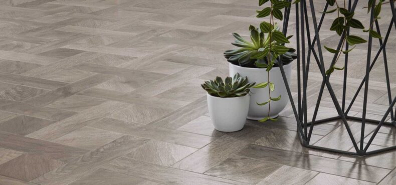 View of SBW-RL12 Storm Oak luxury vinyl tile by Karndean