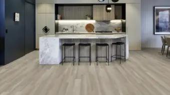 View of SCB-KP138-6 Grey Limed Oak luxury vinyl tile by Karndean