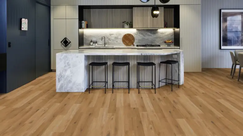 View of SCB-KP146-6 Traditional Character Oak luxury vinyl tile by Karndean