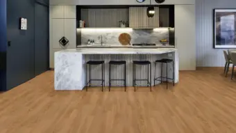 View of SCB-KP155-6 Honey Limed Oak luxury vinyl tile by Karndean