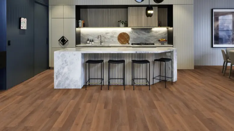 View of SCB-KP97-6 Classic Limed Oak luxury vinyl tile by Karndean