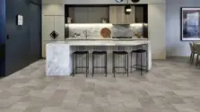 View of SCB-ST16-18 Grey Riven Slate luxury vinyl tile by Karndean