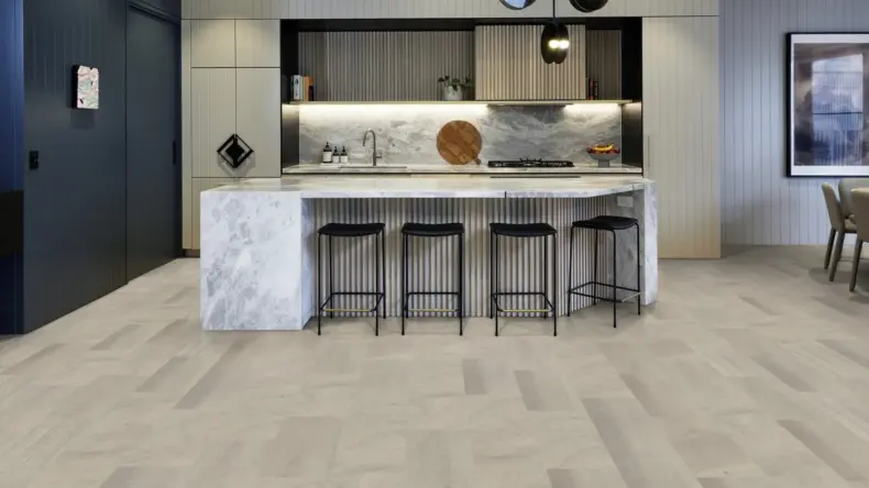 View of SCB-ST20-18 Honed Pebble Slate luxury vinyl tile by Karndean
