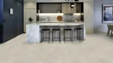 View of SCB-ST21-18 Dove Grey Concrete luxury vinyl tile by Karndean