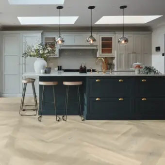 View of SM-RL26 Basque Oak luxury vinyl tile by Karndean