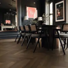 View of SM-RL28 Serrano Oak luxury vinyl tile by Karndean