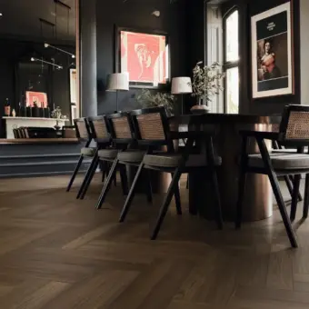 View of SM-RL28 Serrano Oak luxury vinyl tile by Karndean