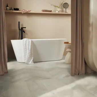 View of SM-RL29 Clay Artisan Oak luxury vinyl tile by Karndean