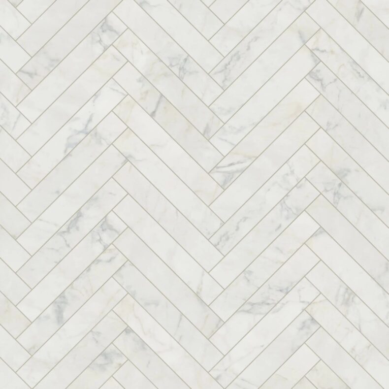 View of SM-ST27 Glacial Marble luxury vinyl tile by Karndean