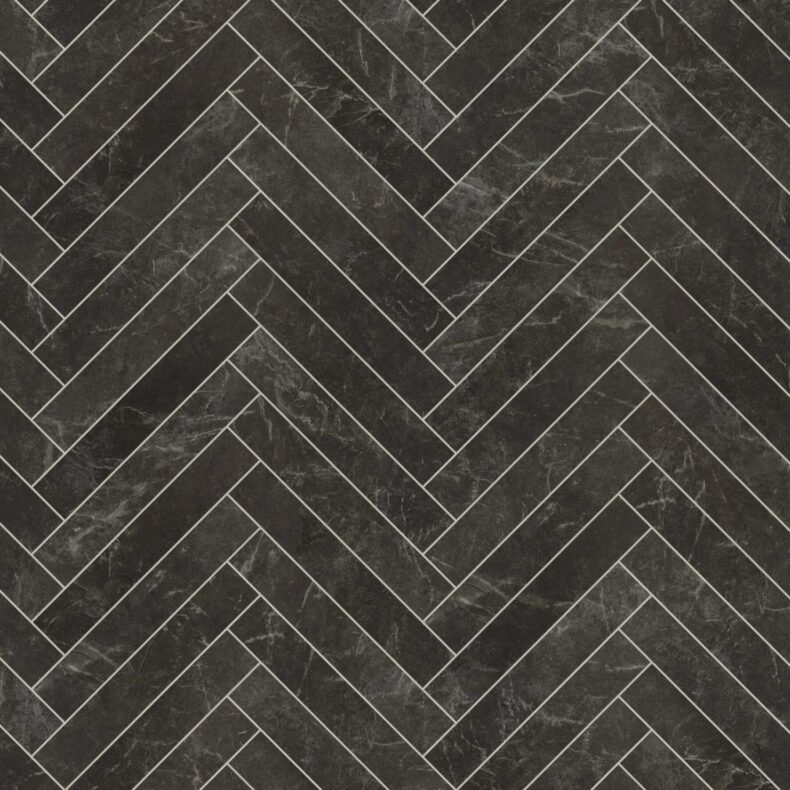 View of SM-ST28 Midnight Marble luxury vinyl tile by Karndean