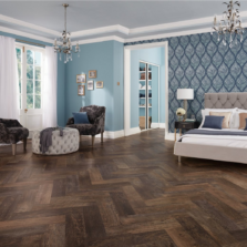 View of SM-VGW123T Salvaged Barnwood luxury vinyl tile by Karndean