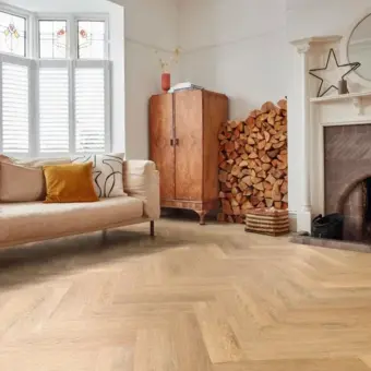 View of SM-VGW8240 Croftmore Oak luxury vinyl tile by Karndean