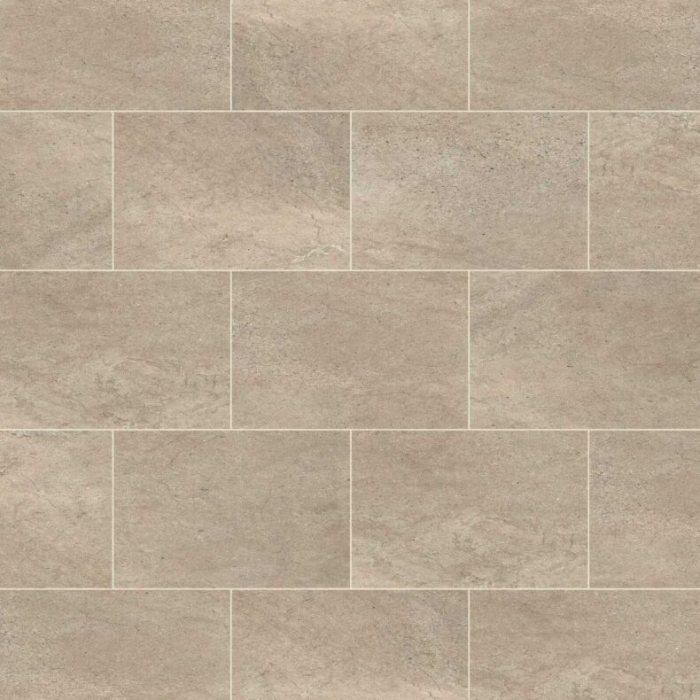 View of ST13 Portland Stone luxury vinyl tile by Karndean