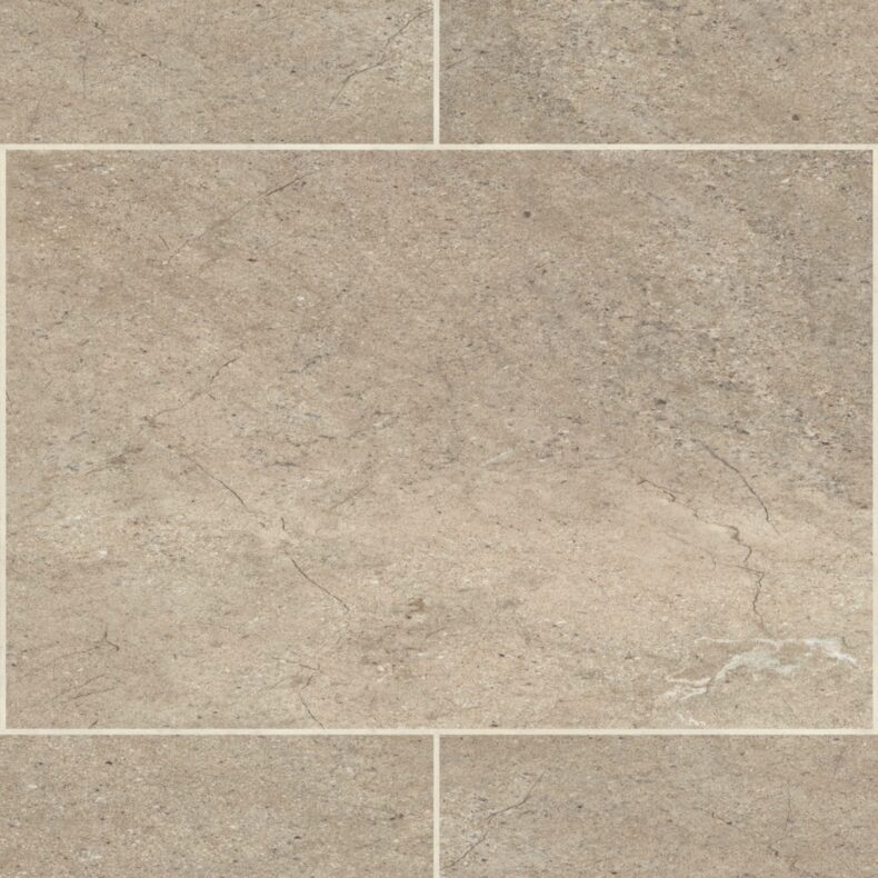 View of ST13 Portland Stone luxury vinyl tile by Karndean