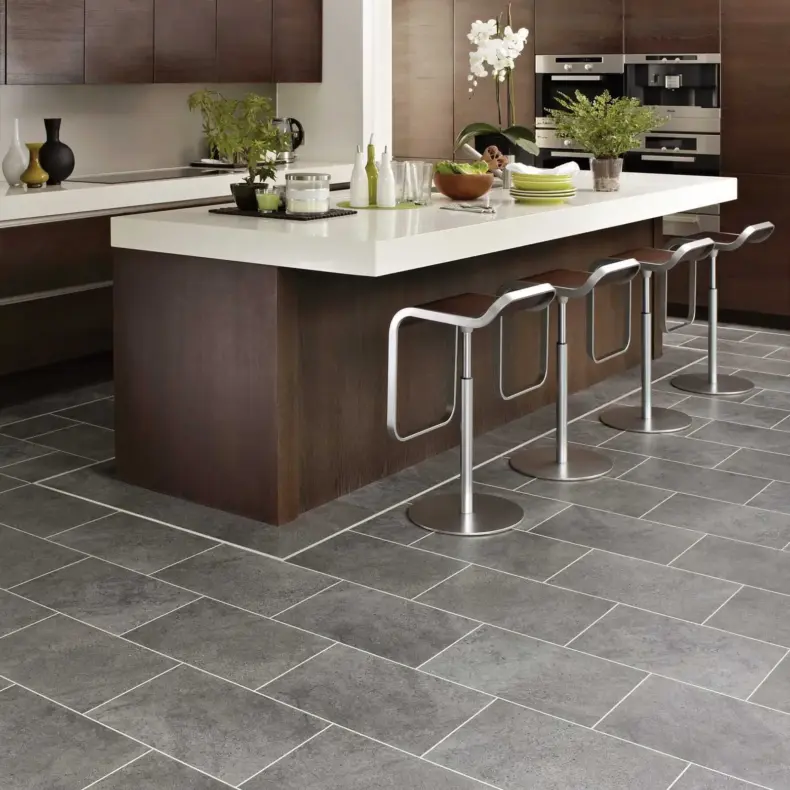 View of ST14 Cumbrian Stone luxury vinyl tile by Karndean