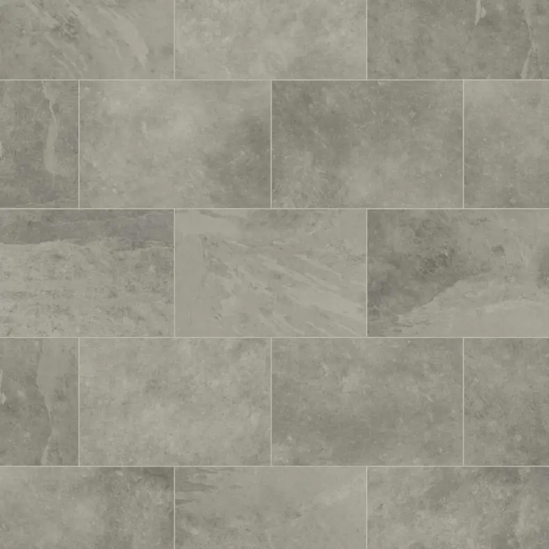 View of ST16 Grey Riven Slate luxury vinyl tile by Karndean