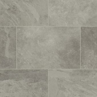 View of ST16 Grey Riven Slate luxury vinyl tile by Karndean