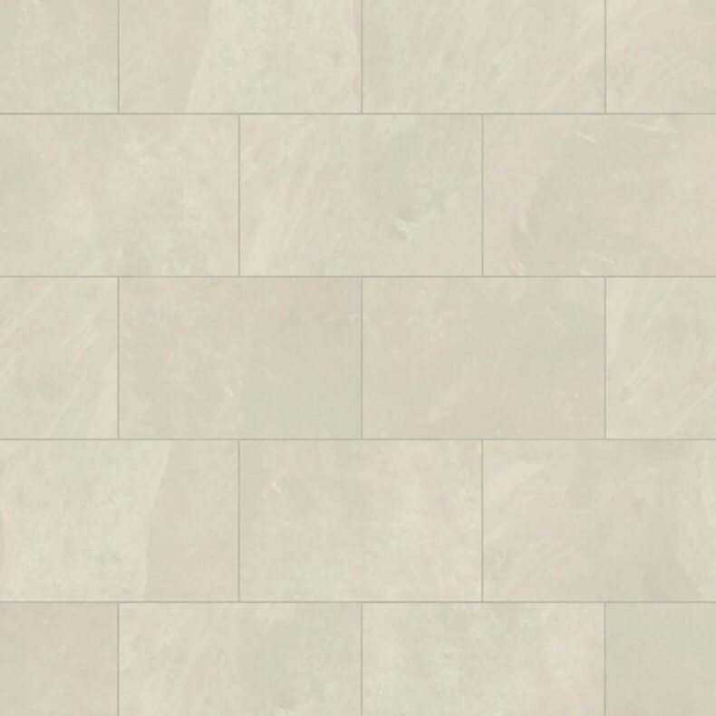 View of ST18 Ivory Riven Slate luxury vinyl tile by Karndean
