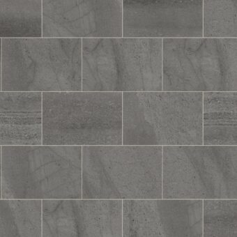 View of ST19 Honed Charcoal Slate luxury vinyl tile by Karndean