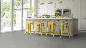 View of ST23 Basel Stone luxury vinyl tile by Karndean
