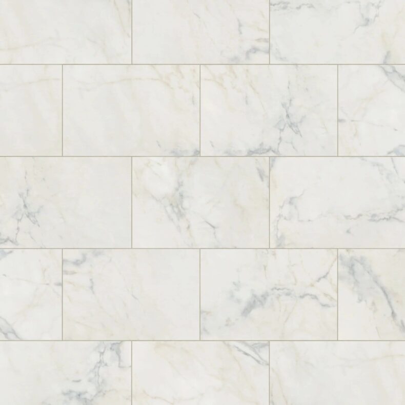View of ST27 Glacial Marble luxury vinyl tile by Karndean