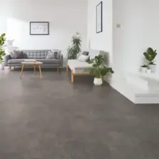 View of VGT2406 Volcanic Black luxury vinyl tile by Karndean