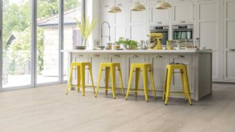 View of VGW107T Blush Oak luxury vinyl tile by Karndean