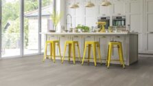 View of VGW112T Misty Grey Oak luxury vinyl tile by Karndean