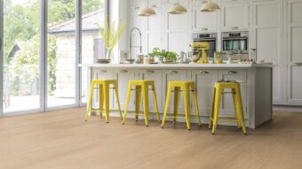 View of VGW115T Natural Prime Oak luxury vinyl tile by Karndean