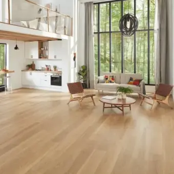 View of VGW121T-RKP Warm Brushed Oak luxury vinyl tile by Karndean