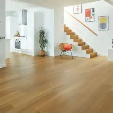 View of VGW122T Golden Brushed Oak luxury vinyl tile by Karndean