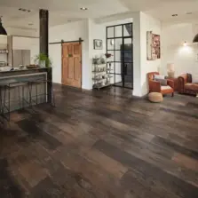 View of VGW123T-RKP Salvaged Barnwood luxury vinyl tile by Karndean