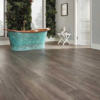 View of VGW125T Nimbus Oak luxury vinyl tile by Karndean