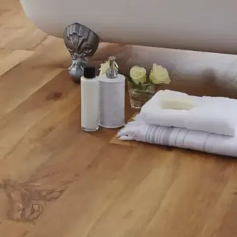 View of VGW52T-SCB Auckland Oak luxury vinyl tile by Karndean