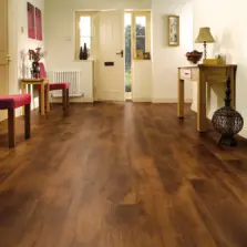 View of VGW70T Smoked Oak luxury vinyl tile by Karndean