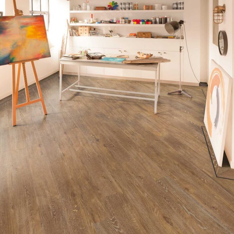 View of VGW93T Hessian Oak luxury vinyl tile by Karndean