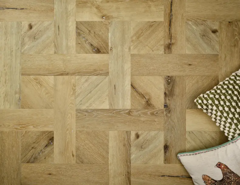 View of Sycamore (Basketweave) luxury vinyl tile by Textures LVT