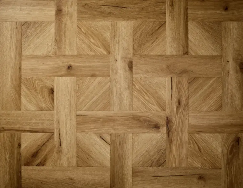 View of Old English Oak (Basketweave) luxury vinyl tile by Textures LVT