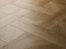 View of Washed Oak (Basketweave) luxury vinyl tile by Textures LVT