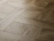 View of Weathered Oak (Basketweave) luxury vinyl tile by Textures LVT