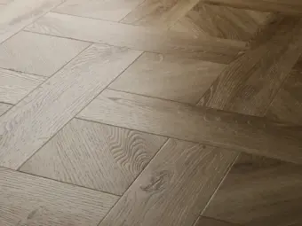 View of Weathered Oak (Basketweave) luxury vinyl tile by Textures LVT
