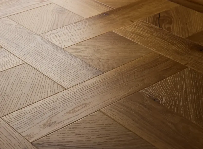 View of Honey Oak (Basketweave) luxury vinyl tile by Textures LVT