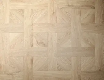 View of Blonde Oak (Basketweave) luxury vinyl tile by Textures LVT