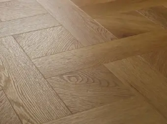 View of Summer Oak (Basketweave) luxury vinyl tile by Textures LVT