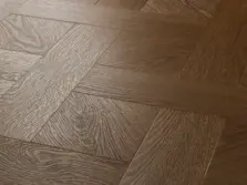 View of Cottage Oak (Basketweave) luxury vinyl tile by Textures LVT