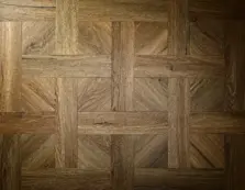 View of Aged Oak (Basketweave) luxury vinyl tile by Textures LVT