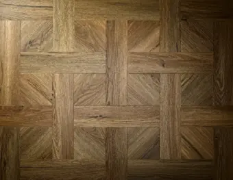 View of Aged Oak (Basketweave) luxury vinyl tile by Textures LVT