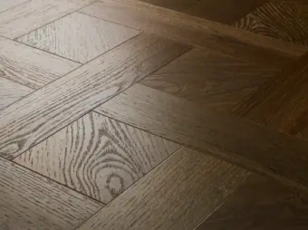 View of Aged Oak (Basketweave) luxury vinyl tile by Textures LVT